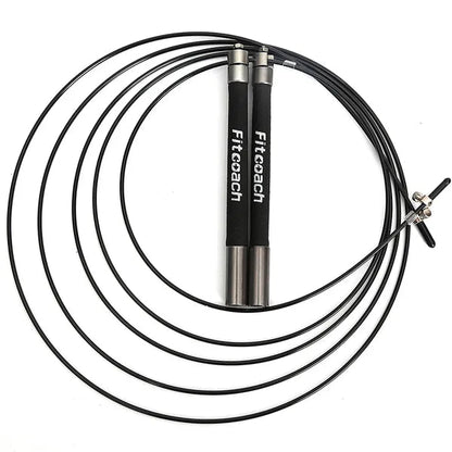 Speed Jump Rope Ball Bearing Metal Handle Sport Skipping,Stainless Steel Cable Crossfit Fitness Equipment - MVP Sports Wear & Gear