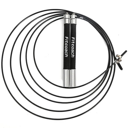 Speed Jump Rope Ball Bearing Metal Handle Sport Skipping,Stainless Steel Cable Crossfit Fitness Equipment MVP Sports Wear & Gear