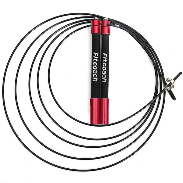 Speed Jump Rope Ball Bearing Metal Handle Sport Skipping,Stainless Steel Cable Crossfit Fitness Equipment - MVP Sports Wear & Gear