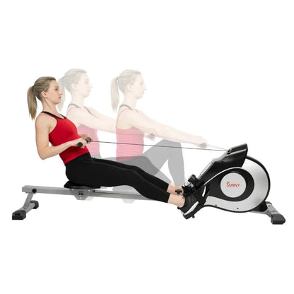 Sunny Health & Fitness Magnetic Rowing Machine - Silver - SF-RW520084S rowing machine - MVP Sports Wear & Gear