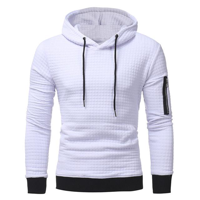 Sweatshirt Hoodie With Arm Zipper Long Sleeve Slim - MVP Sports Wear & Gear