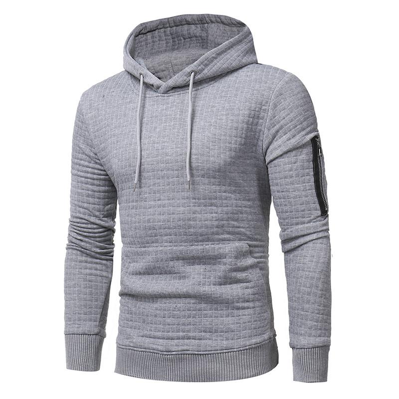 Sweatshirt Hoodie With Arm Zipper Long Sleeve Slim - MVP Sports Wear & Gear