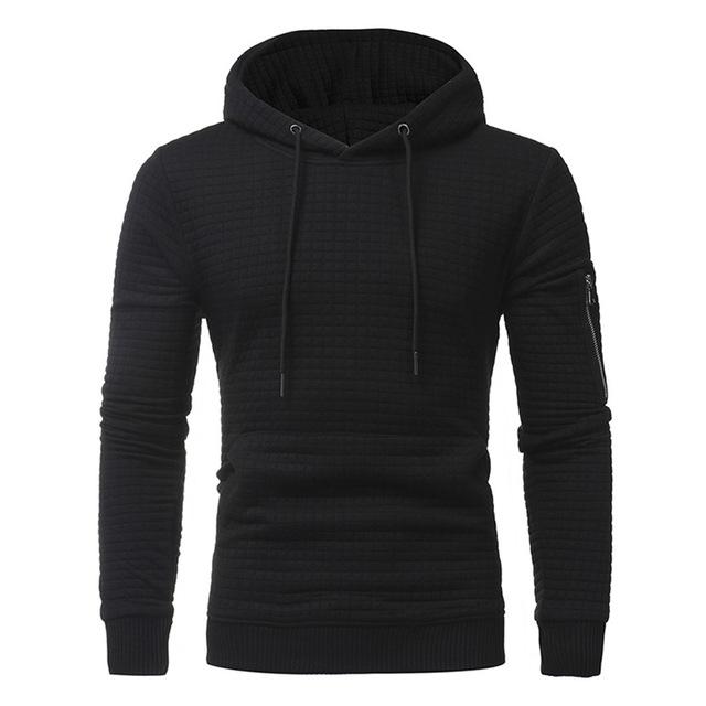 Sweatshirt Hoodie With Arm Zipper Long Sleeve Slim - MVP Sports Wear & Gear