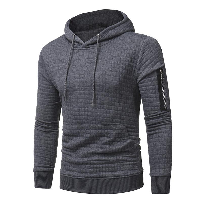 Sweatshirt Hoodie With Arm Zipper Long Sleeve Slim - MVP Sports Wear & Gear