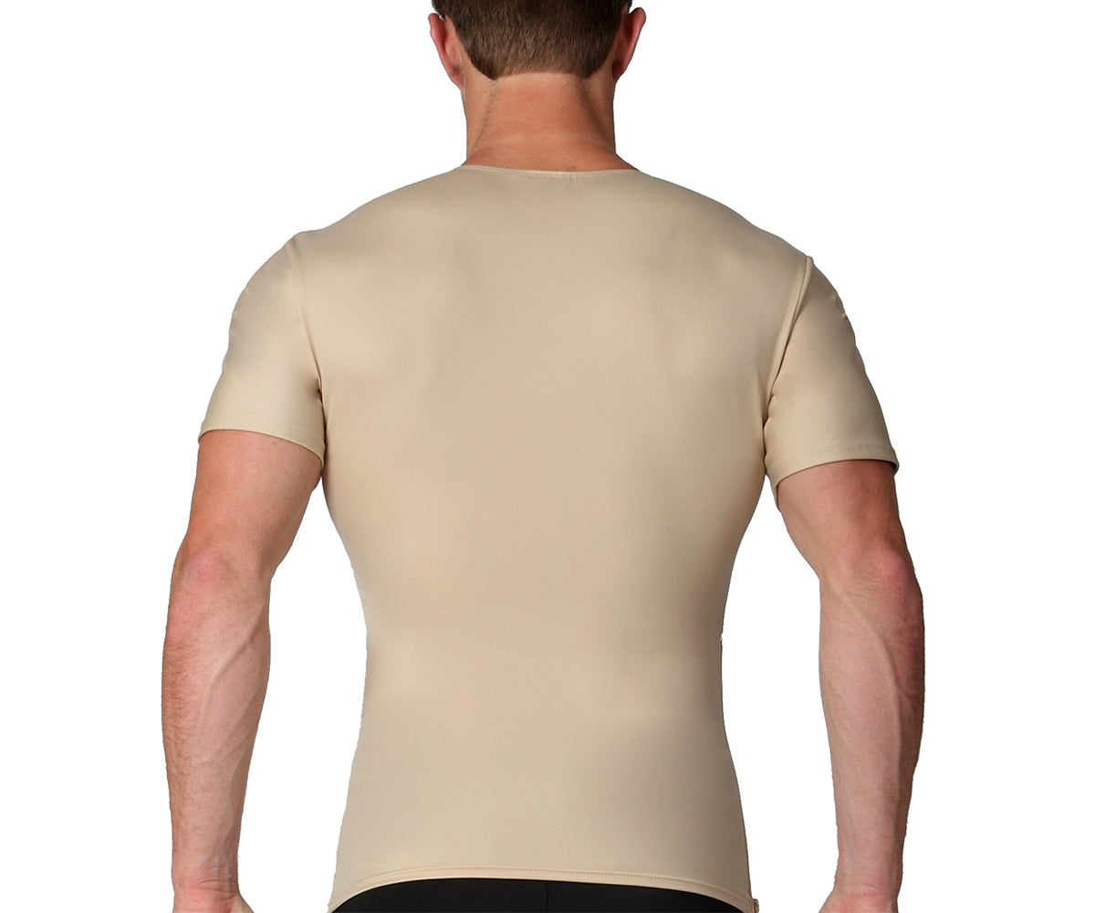 Insta Slim I.S.Pro USA Compression Crew Neck W/12" Right Side Zipper TS00Z1 by InstantFigure INC