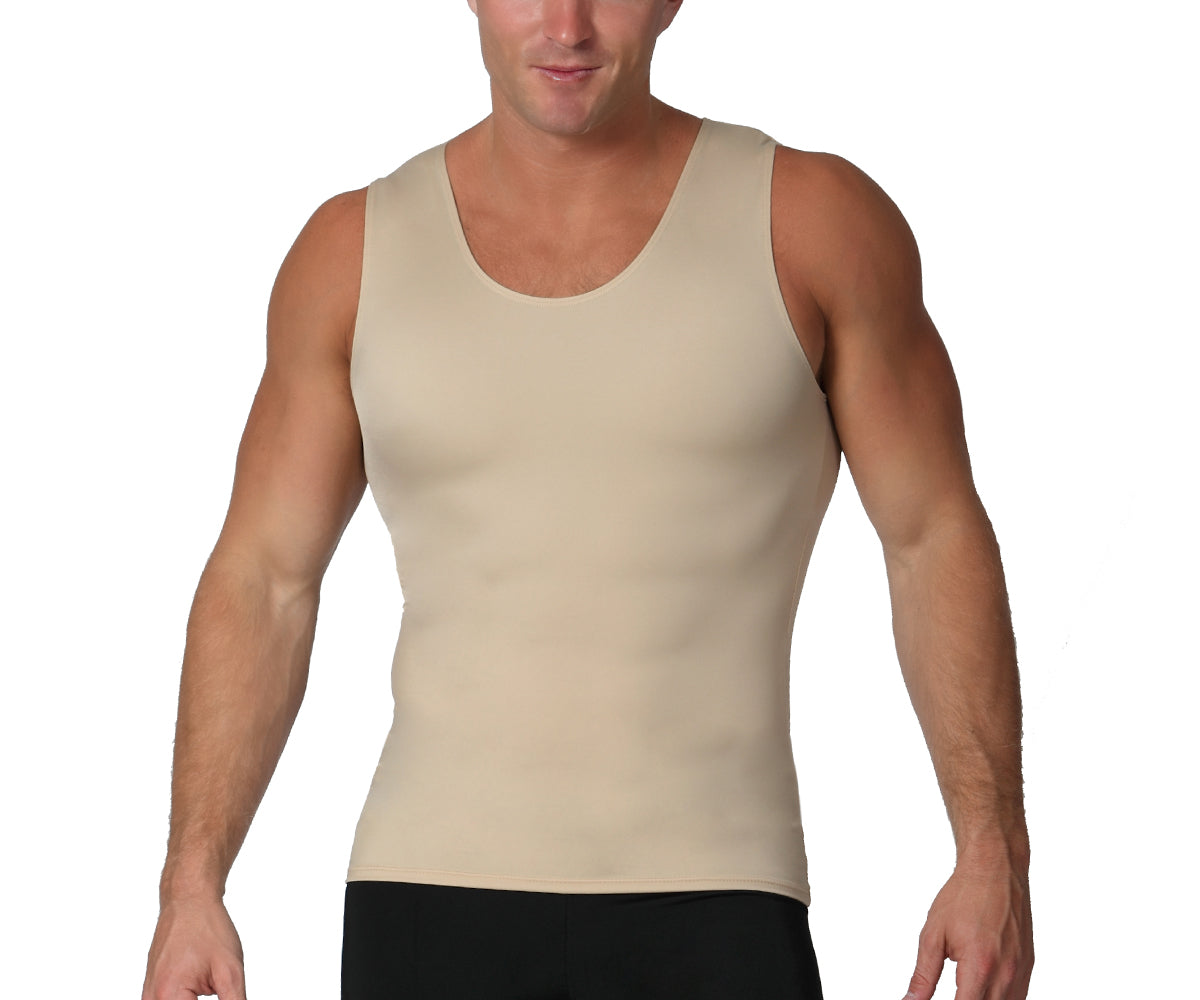 Insta Slim I.S.Pro USA Compression Sleeveless Muscle Tank W/12" Right Side Zipper MS00Z1 by InstantFigure INC - MVP Sports Wear & Gear