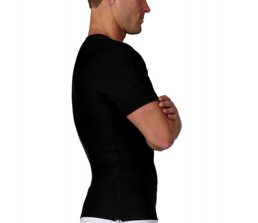 Insta Slim I.S.Pro USA Compression Crew Neck W/12" Right Side Zipper TS00Z1 by InstantFigure INC - MVP Sports Wear & Gear