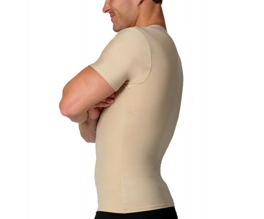 Insta Slim I.S.Pro USA Compression Crew Neck W/12" Right Side Zipper TS00Z1 by InstantFigure INC