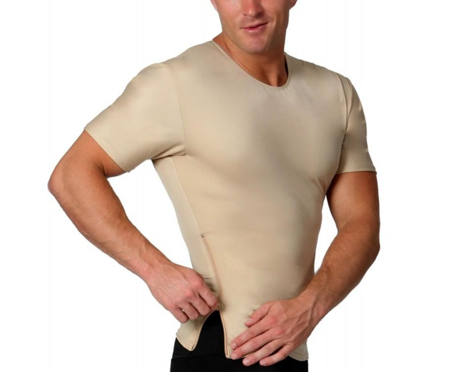 Insta Slim I.S.Pro USA Compression Crew Neck W/12" Right Side Zipper TS00Z1 by InstantFigure INC - MVP Sports Wear & Gear