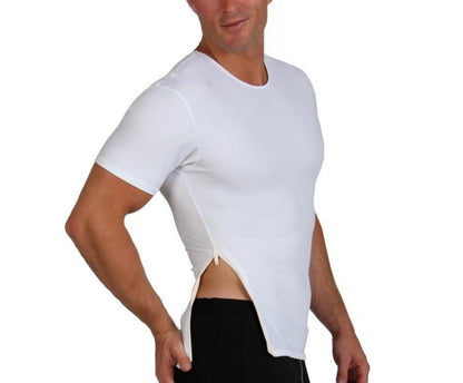 Insta Slim I.S.Pro USA Compression Crew Neck W/12" Right Side Zipper TS00Z1 by InstantFigure INC - MVP Sports Wear & Gear