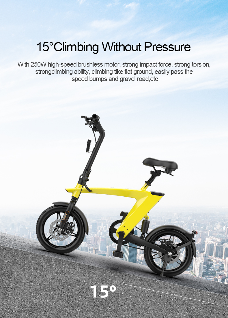 The Max foldable E-Bike Carbon Black Range 35km - Top Speed 25km/h - MVP Sports Wear & Gear