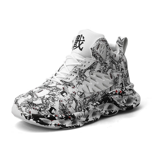 Thick Bottom Graffiti Men's Sneakers - MVP Sports Wear & Gear