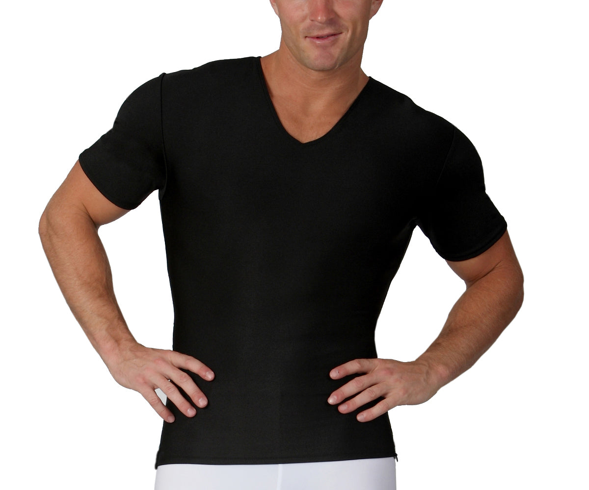 Insta Slim I.S.Pro USA Compression V-Neck W/12" Right Side Zipper VS00Z1 by InstantFigure INC - MVP Sports Wear & Gear