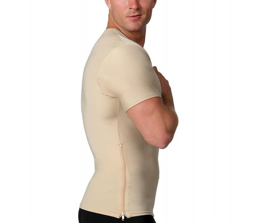 Insta Slim I.S.Pro USA Compression V-Neck W/12" Right Side Zipper VS00Z1 by InstantFigure INC - MVP Sports Wear & Gear