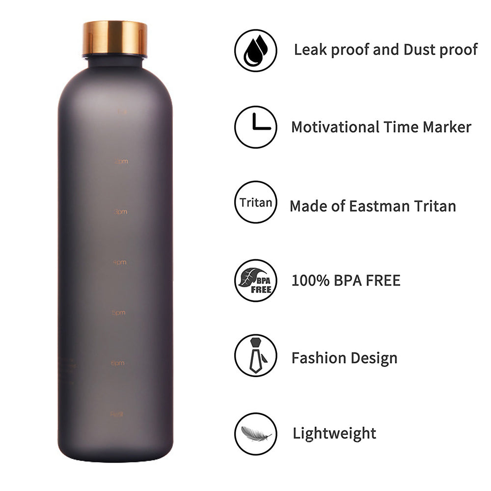 Water Bottle With Time Marker - MVP Sports Wear & Gear