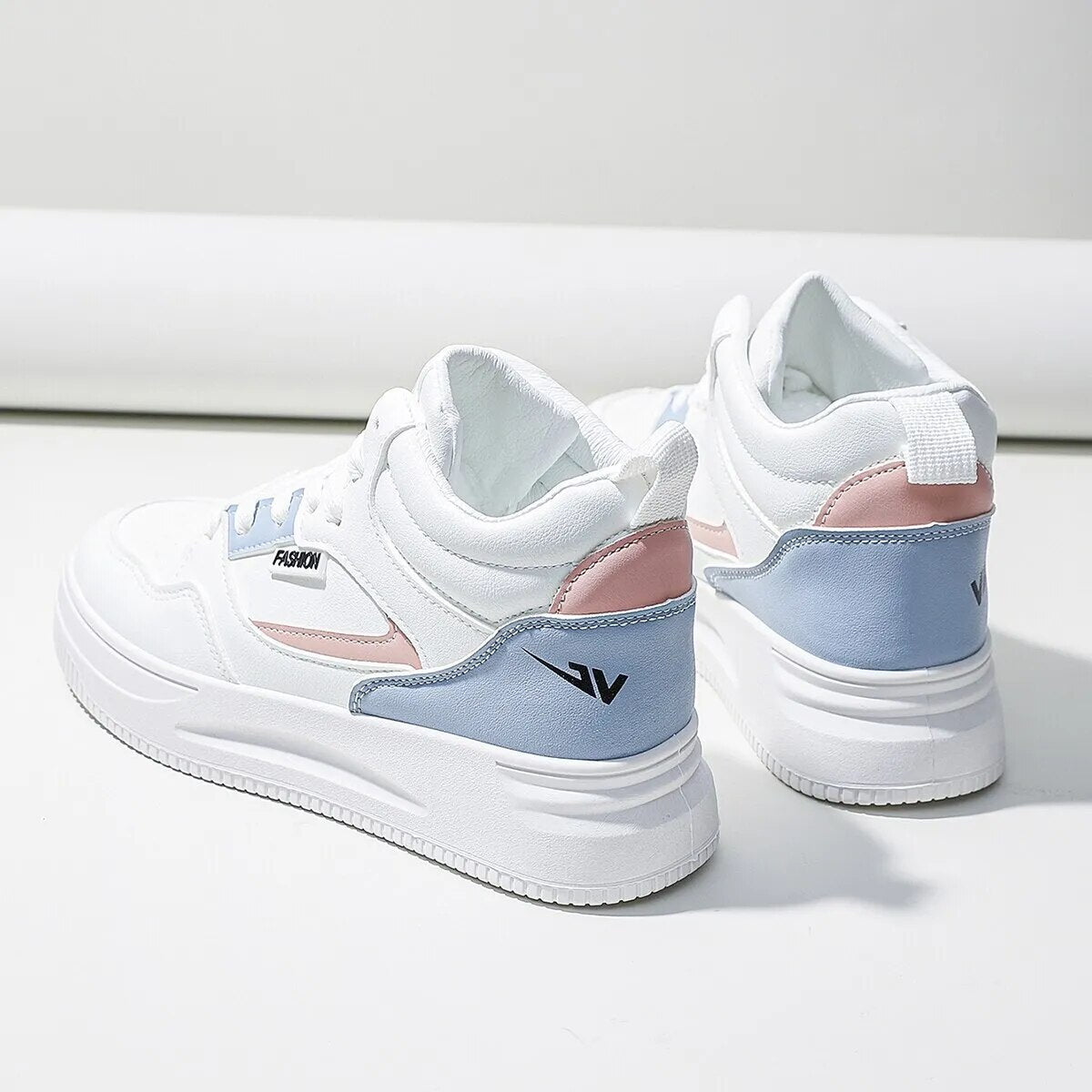 Women White High-top Sneakers - MVP Sports Wear & Gear