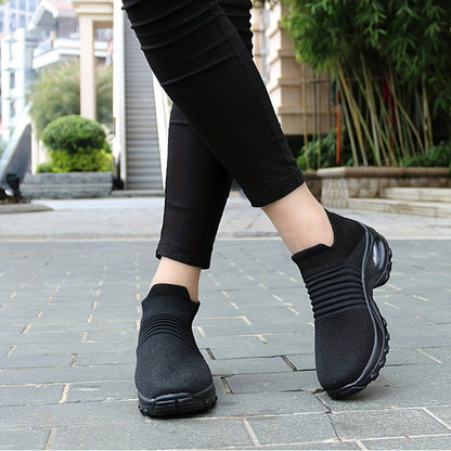 Women's Air Cushion Sock Sneakers, Casual Breathable Slip On, Comfy MVP Sports Wear & Gear