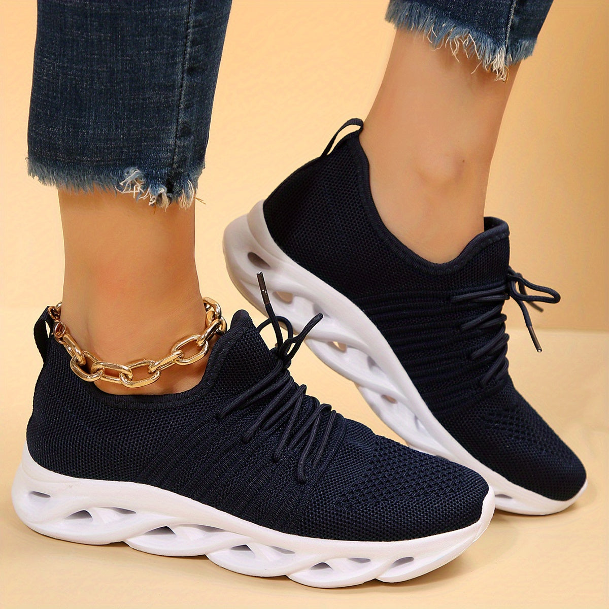 Women's Breathable Knit Sneakers, Casual Lightweight - MVP Sports Wear & Gear