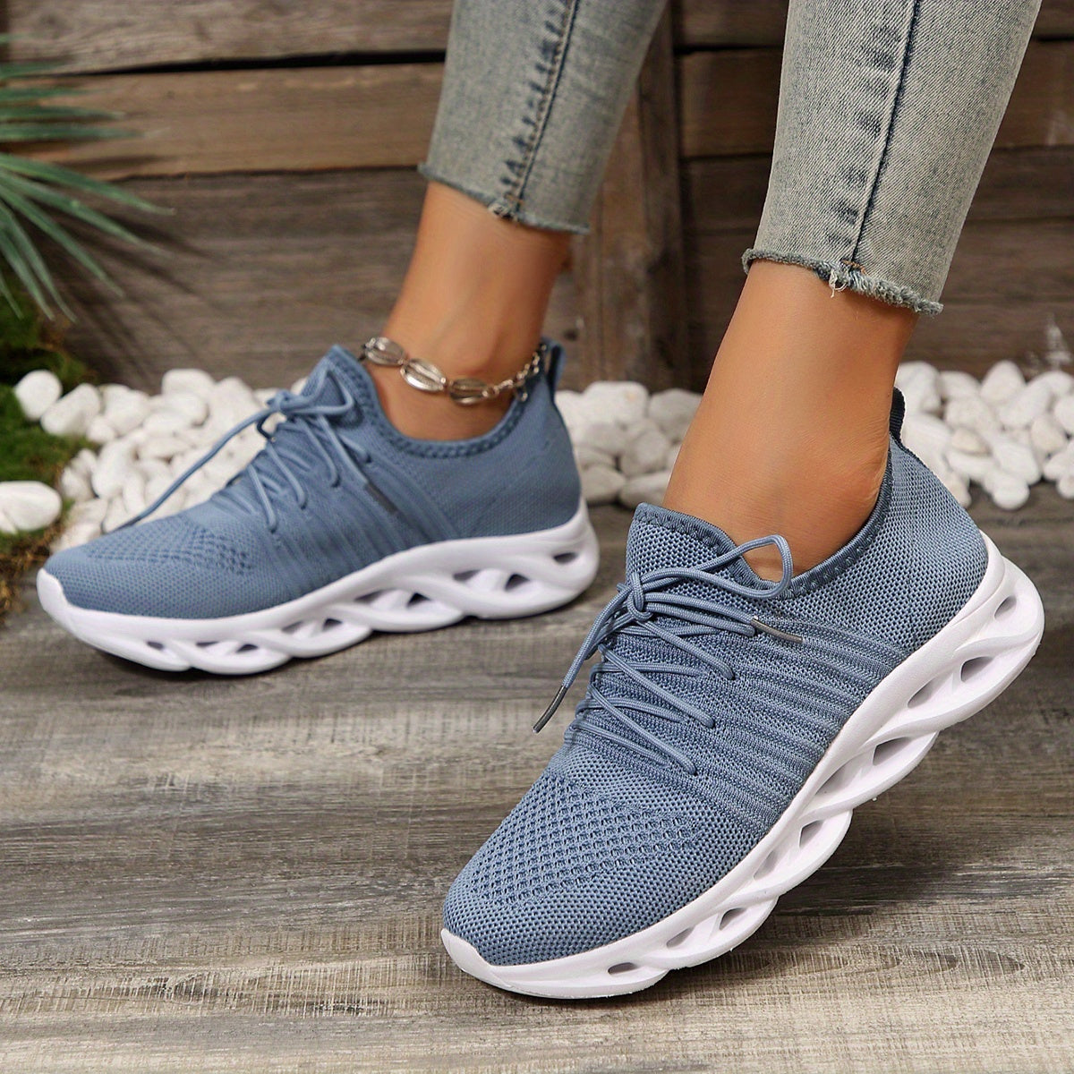 Women's Breathable Knit Sneakers, Casual Lightweight - MVP Sports Wear & Gear