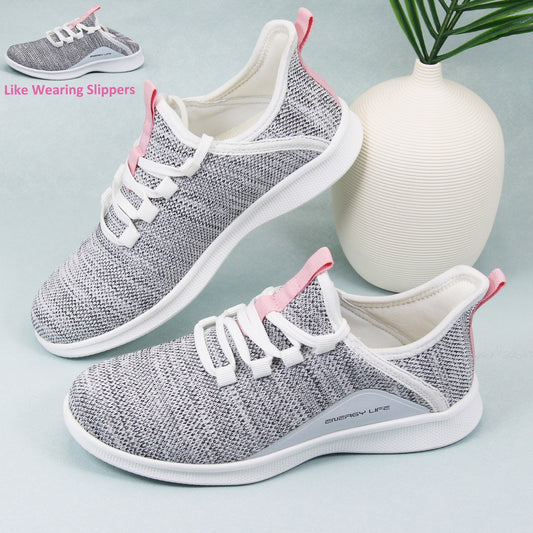 Women's Casual Slip-on Sneakers, Lightweight, Knitted - MVP Sports Wear & Gear