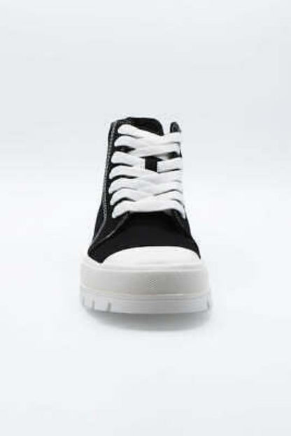 Women's Chunky Platform Heel High-Top Sneakers - MVP Sports Wear & Gear