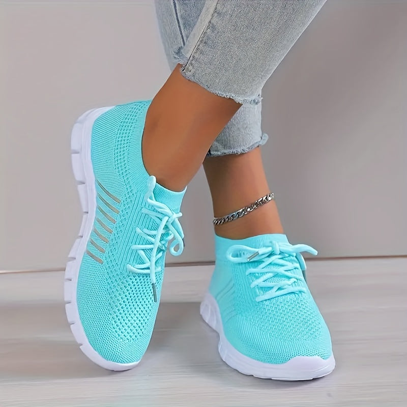 Women's Knitted Running Sneakers, Breathable, Lightweight - MVP Sports Wear & Gear