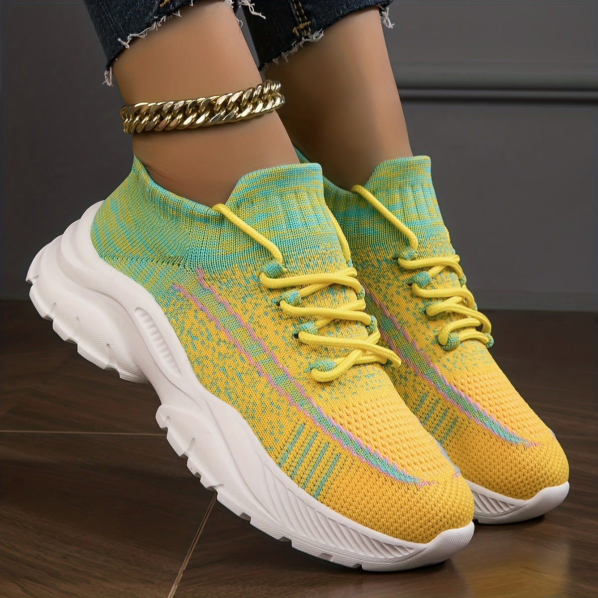 Women's Knitted Sneakers, Casual, Lightweight MVP Sports Wear & Gear