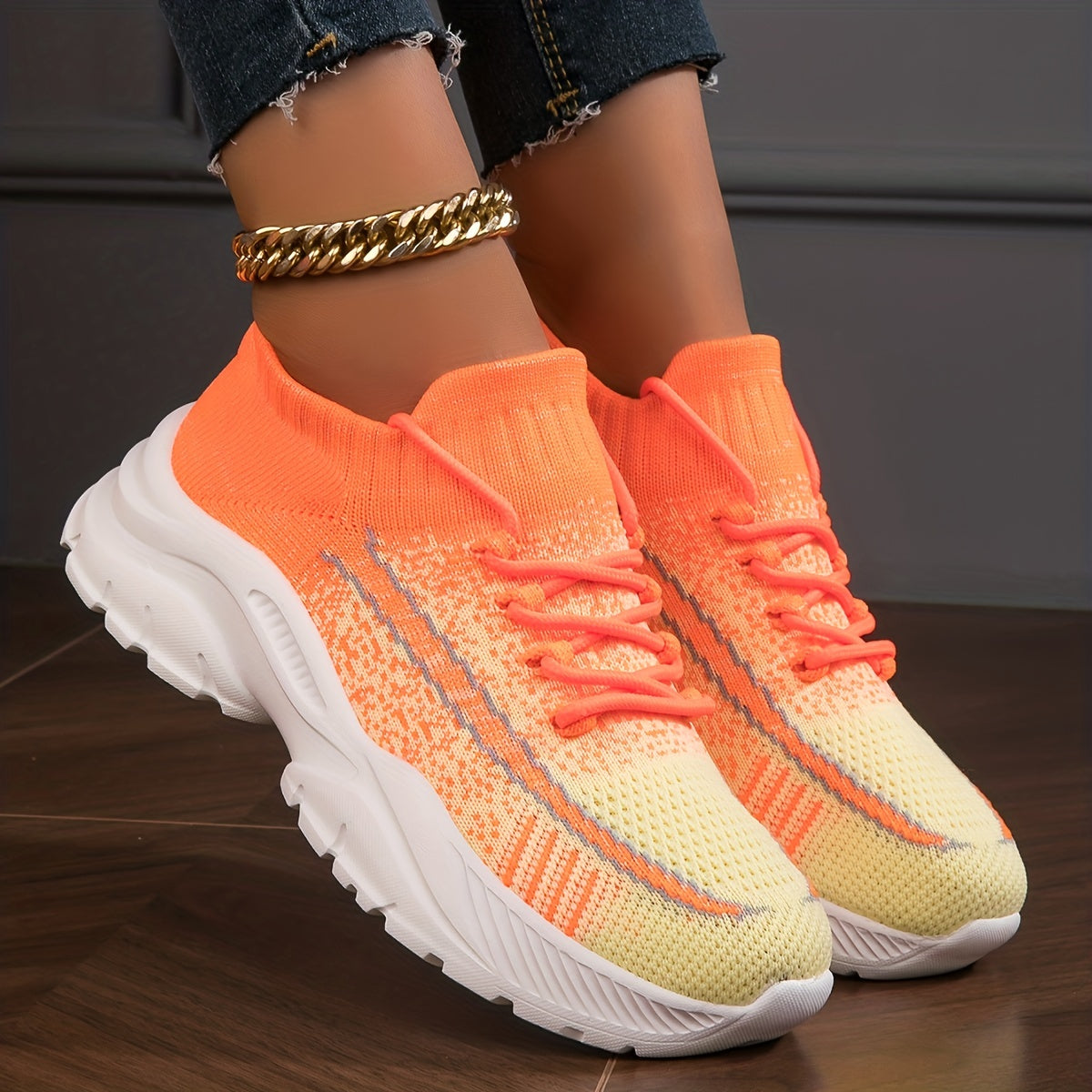 Women's Knitted Sneakers, Casual, Lightweight MVP Sports Wear & Gear