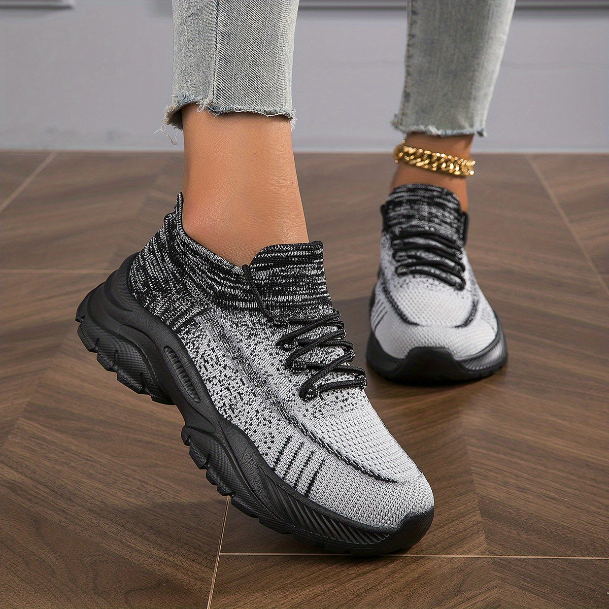 Women's Knitted Sneakers, Casual, Lightweight MVP Sports Wear & Gear