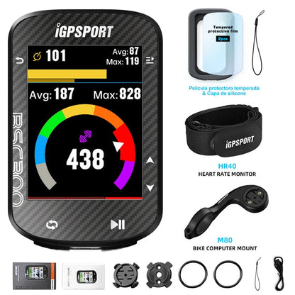 iGPSPORT BSC300 BSC 300 Bike GPS Computer Cycling Wireless Speedmeter Color Screen Map Navigation Offline Map Bicycle Odometer - MVP Sports Wear & Gear