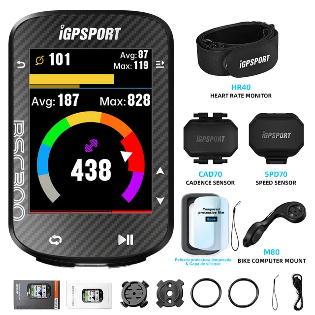 iGPSPORT BSC300 BSC 300 Bike GPS Computer Cycling Wireless Speedmeter Color Screen Map Navigation Offline Map Bicycle Odometer MVP Sports Wear & Gear