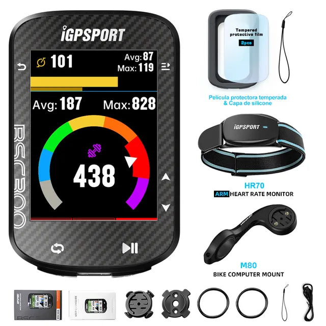 iGPSPORT BSC300 BSC 300 Bike GPS Computer Cycling Wireless Speedmeter Color Screen Map Navigation Offline Map Bicycle Odometer MVP Sports Wear & Gear