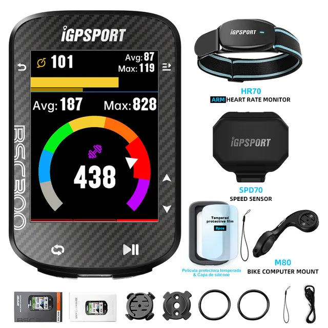 iGPSPORT BSC300 BSC 300 Bike GPS Computer Cycling Wireless Speedmeter Color Screen Map Navigation Offline Map Bicycle Odometer - MVP Sports Wear & Gear