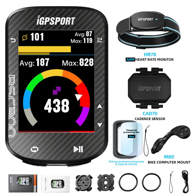 iGPSPORT BSC300 BSC 300 Bike GPS Computer Cycling Wireless Speedmeter Color Screen Map Navigation Offline Map Bicycle Odometer MVP Sports Wear & Gear