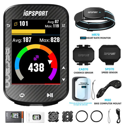 iGPSPORT BSC300 BSC 300 Bike GPS Computer Cycling Wireless Speedmeter Color Screen Map Navigation Offline Map Bicycle Odometer MVP Sports Wear & Gear