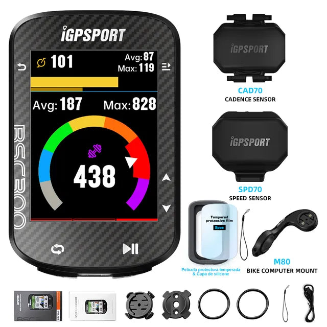 iGPSPORT BSC300 BSC 300 Bike GPS Computer Cycling Wireless Speedmeter Color Screen Map Navigation Offline Map Bicycle Odometer - MVP Sports Wear & Gear