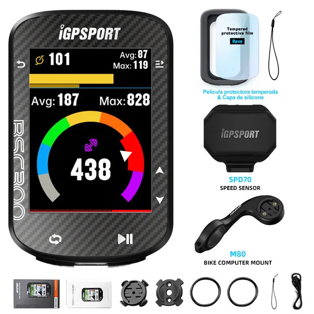 iGPSPORT BSC300 BSC 300 Bike GPS Computer Cycling Wireless Speedmeter Color Screen Map Navigation Offline Map Bicycle Odometer MVP Sports Wear & Gear