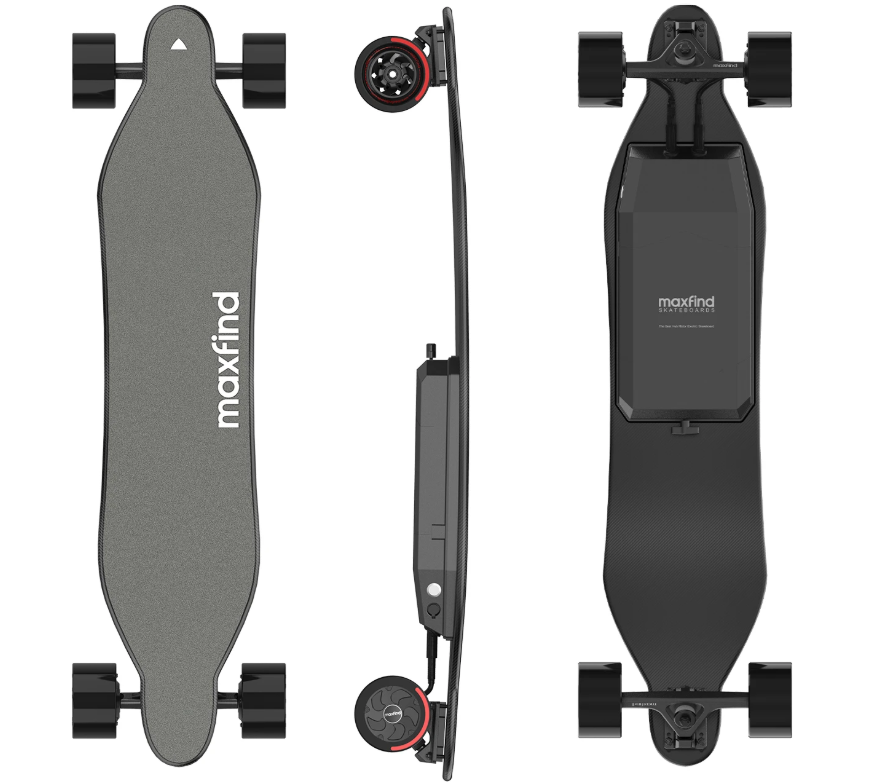 Maxfind Max 4 PRO Series Electric Skateboard With Remote Control by ALL TECH ADDICT