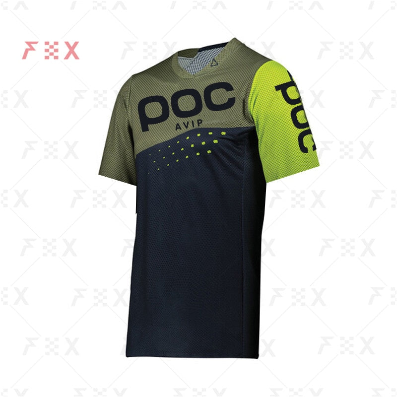 summer short sleeve cycling shirt poc jersey bicycle team downhill t shirt mx dh MVP Sports Wear & Gear