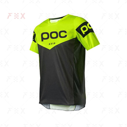 summer short sleeve cycling shirt poc jersey bicycle team downhill t shirt mx dh - MVP Sports Wear & Gear