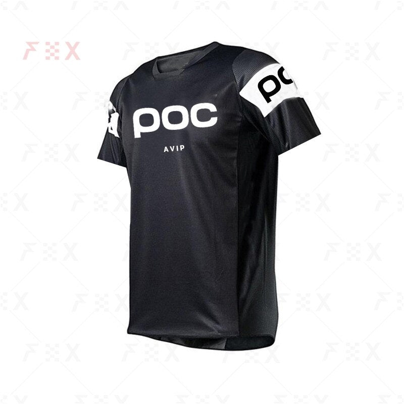 summer short sleeve cycling shirt poc jersey bicycle team downhill t shirt mx dh - MVP Sports Wear & Gear