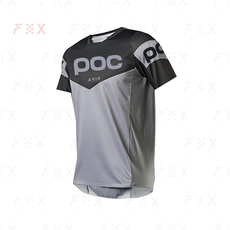 summer short sleeve cycling shirt poc jersey bicycle team downhill t shirt mx dh - MVP Sports Wear & Gear