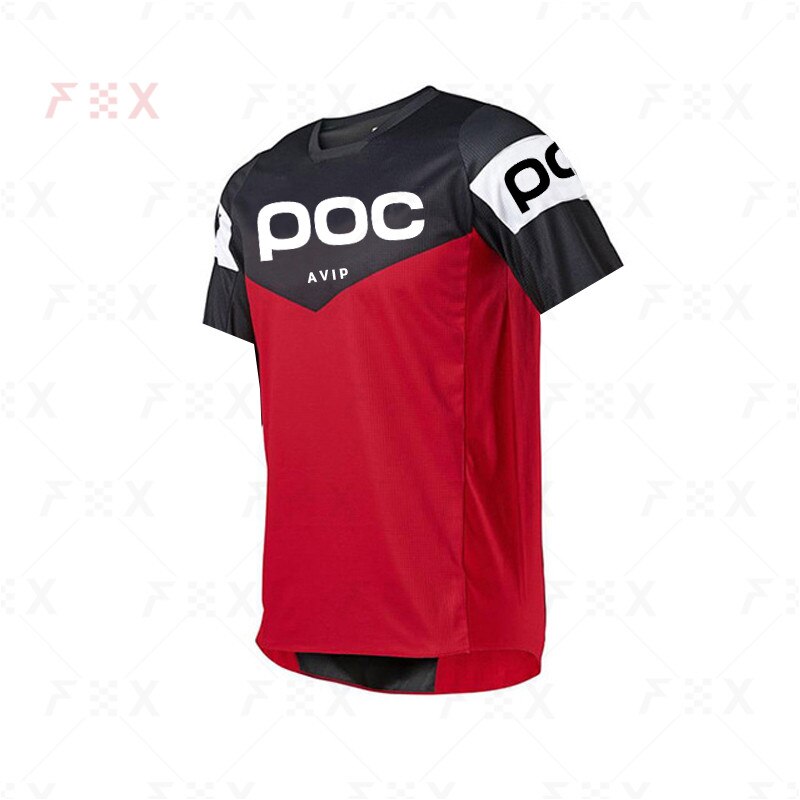 summer short sleeve cycling shirt poc jersey bicycle team downhill t shirt mx dh - MVP Sports Wear & Gear