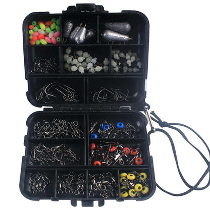 177Pcs Fishing Accessories Tackle Hook Kit  Durable with Tackle Box SP - MVP Sports Wear & Gear