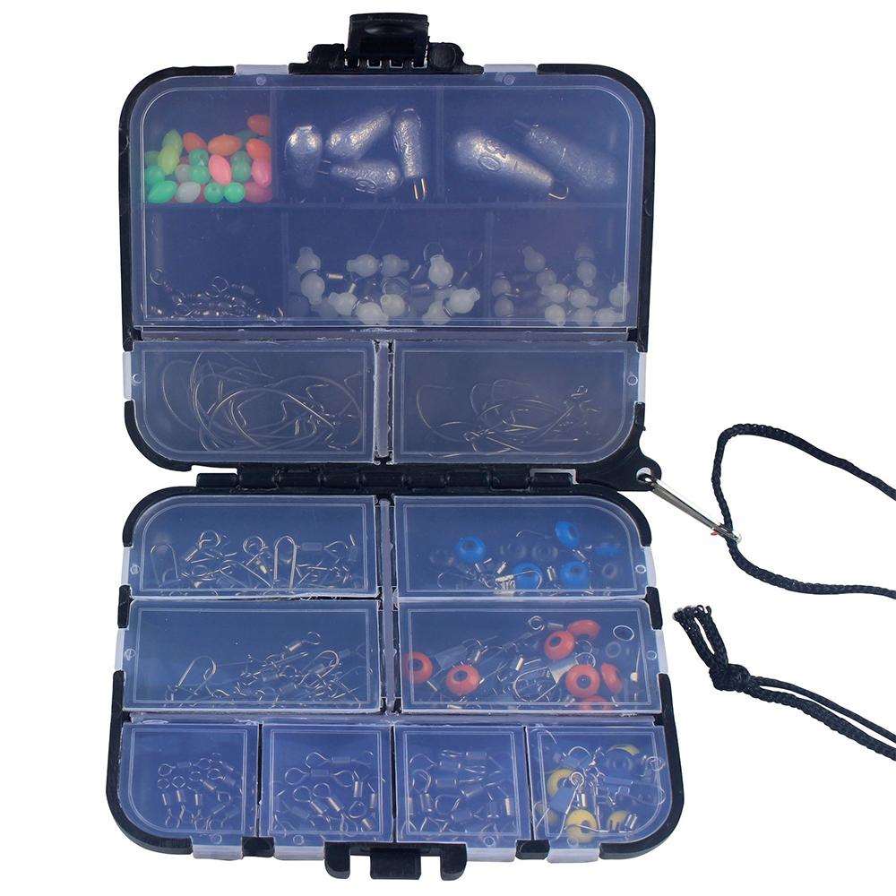 177Pcs Fishing Accessories Tackle Hook Kit  Durable with Tackle Box SP - MVP Sports Wear & Gear