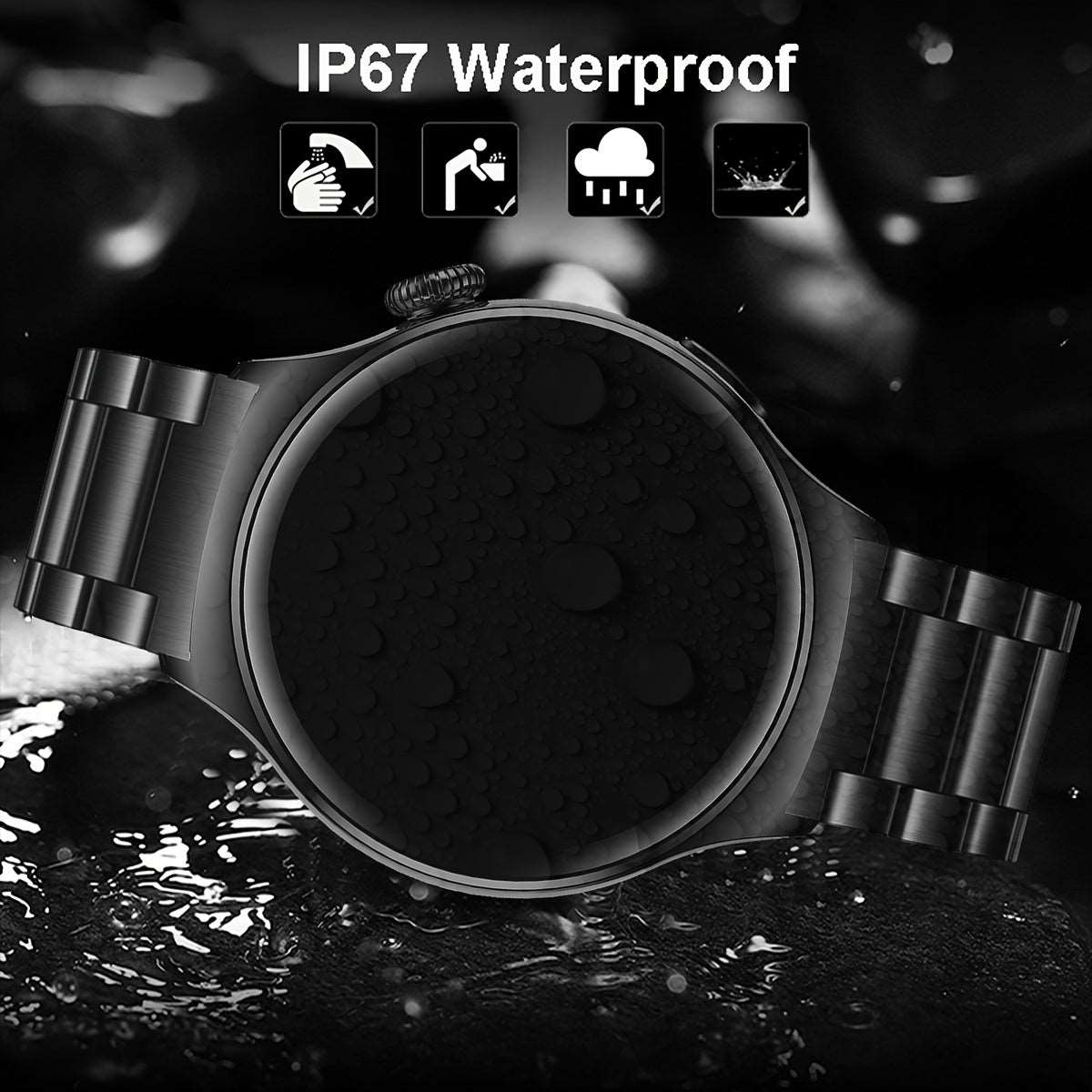 2023 Men's Smart Watch Big Screen Custom Dial Answer Call Fitness Tracker Waterproof Sport - MVP Sports Wear & Gear