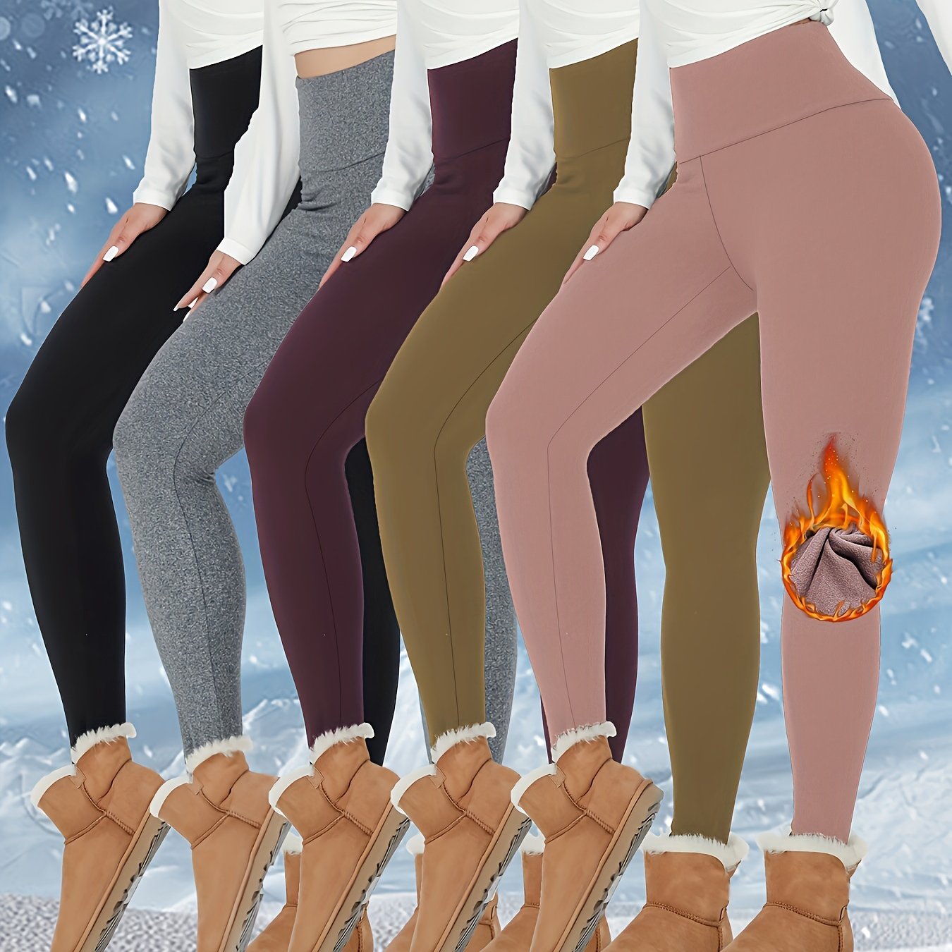 Women's Thermal Fleece Lined High Waisted Leggings, Workout Winter War –  MVP Sports Wear & Gear