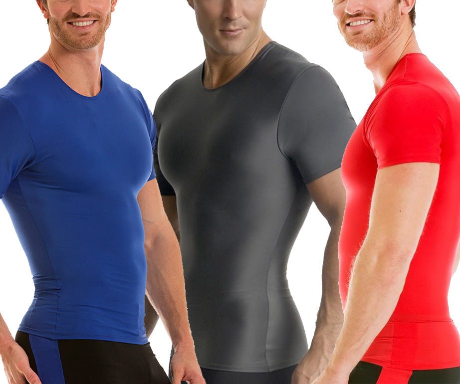 3-Pack Insta Slim I.S.Pro USA Activewear Compression Crew Necks TA0003 by InstantFigure INC - MVP Sports Wear & Gear