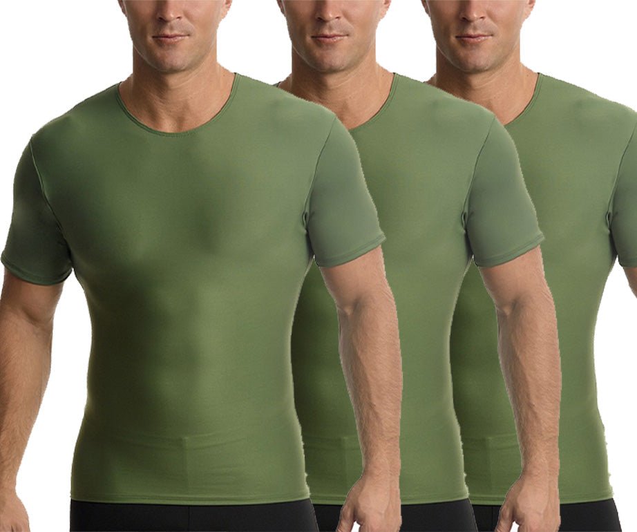 3-Pack Insta Slim I.S.Pro USA Activewear Compression Crew Necks TA0003 by InstantFigure INC - MVP Sports Wear & Gear