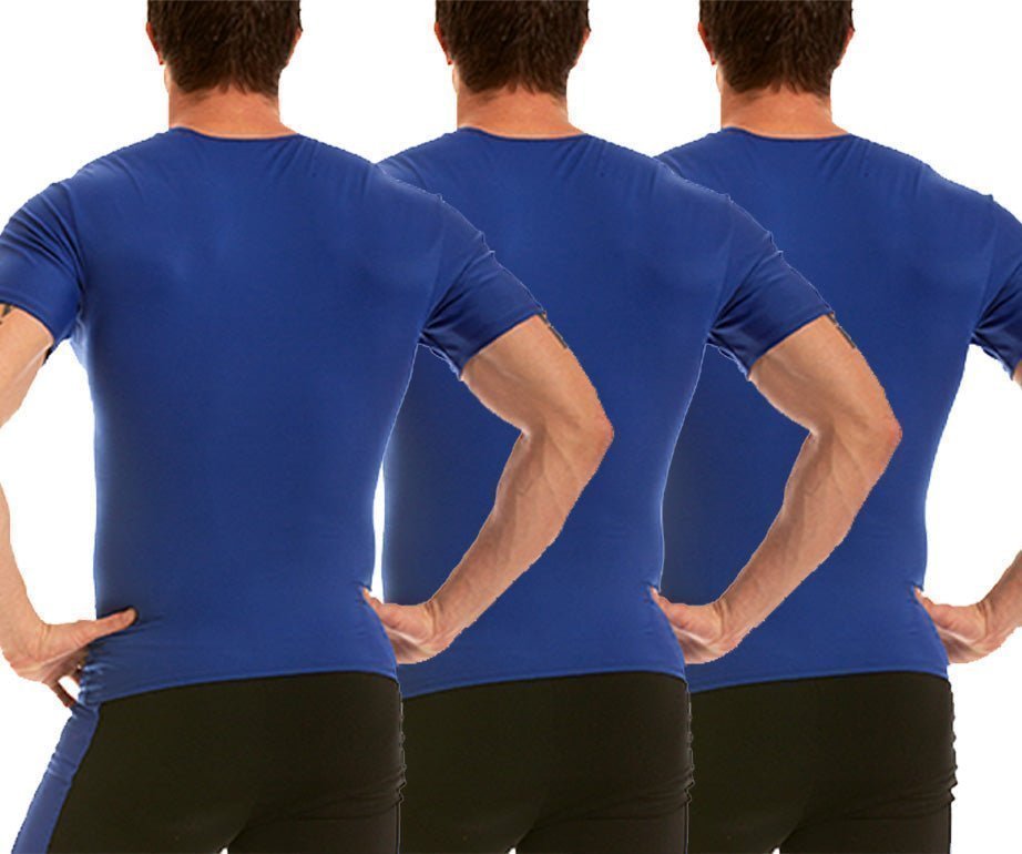 3-Pack Insta Slim I.S.Pro USA Activewear Compression Crew Necks TA0003 by InstantFigure INC - MVP Sports Wear & Gear